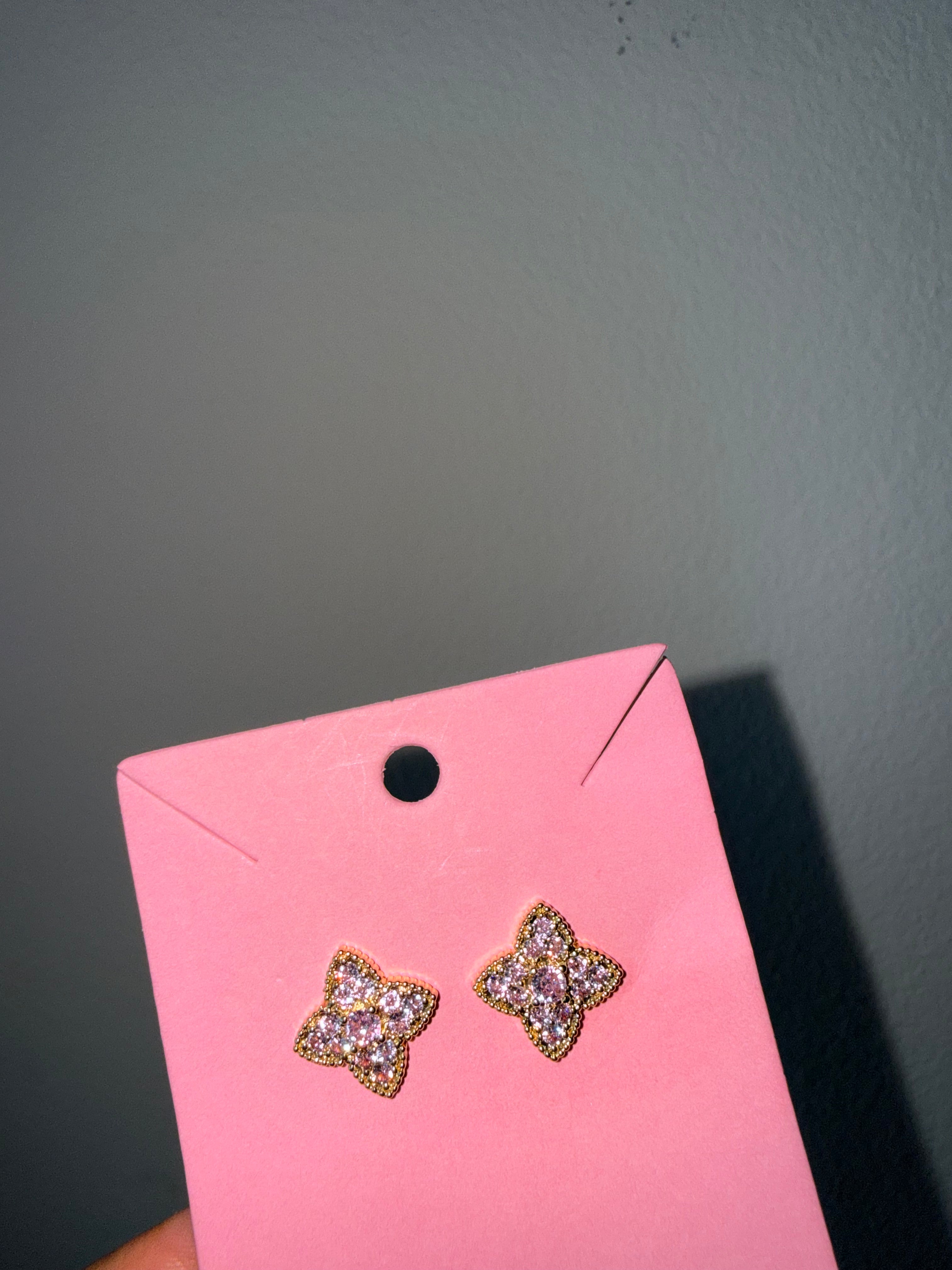 PNK DMND EARRINGS