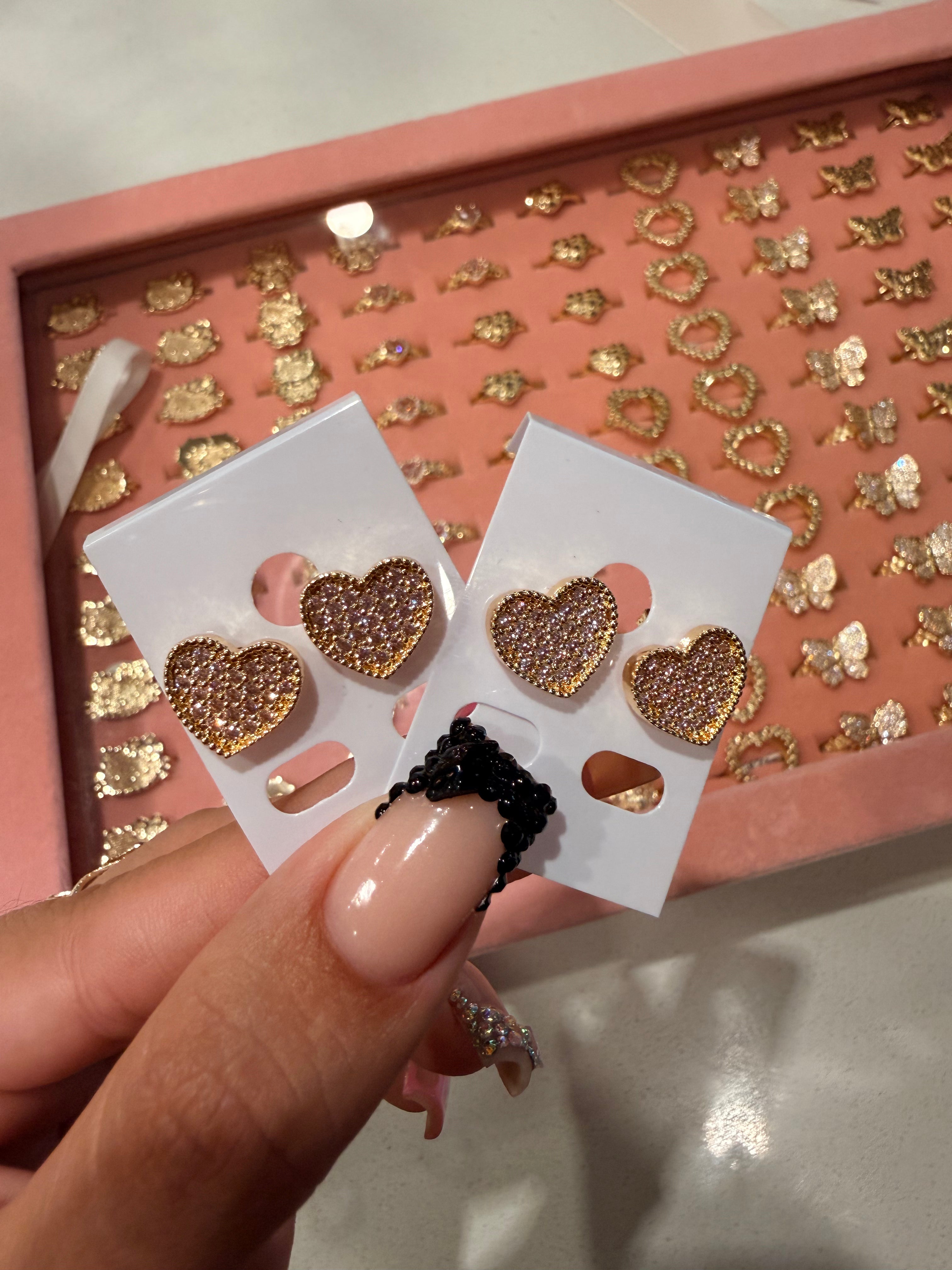 ICED OUT HRT STUDS