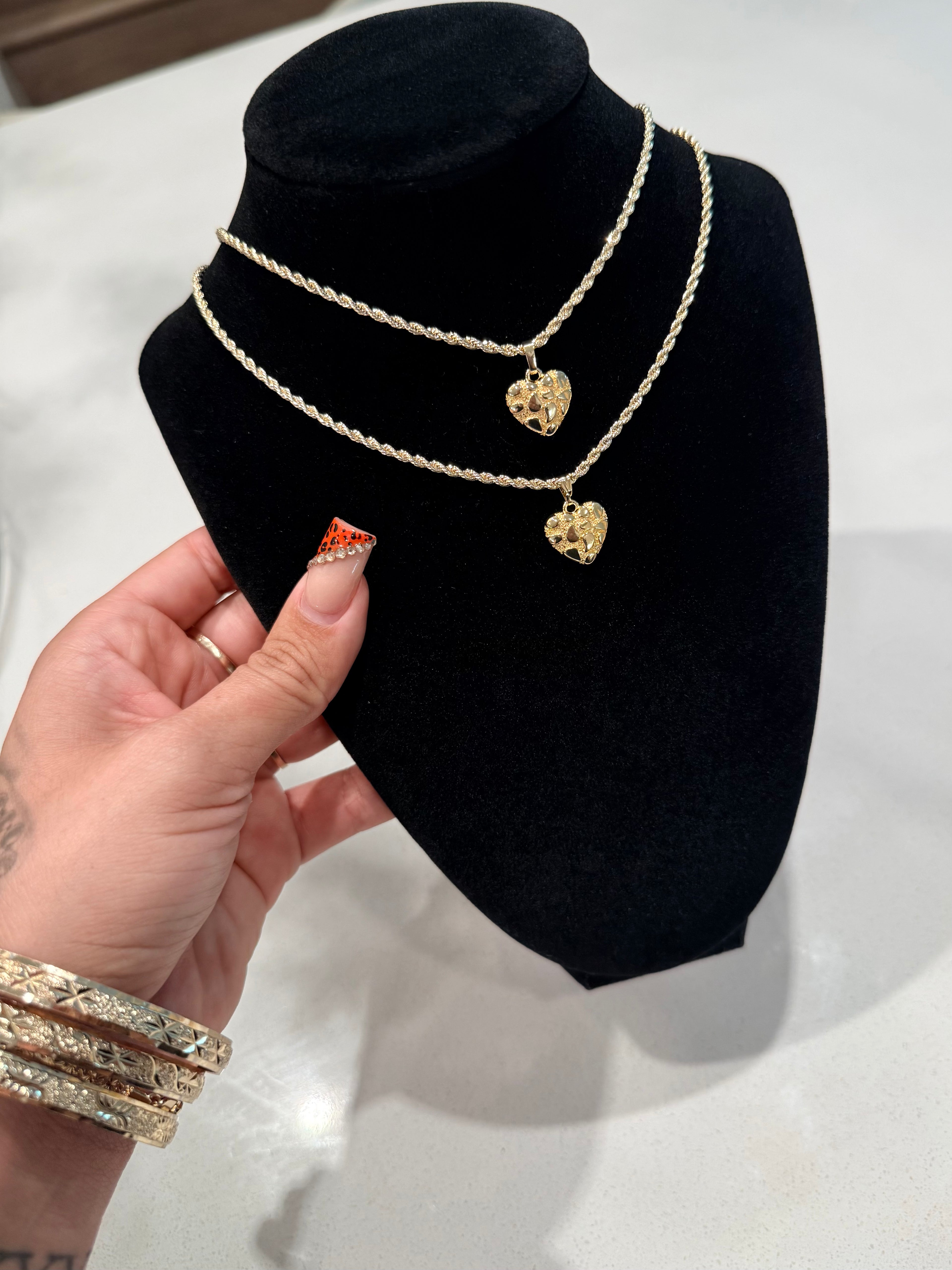 HRT NUGGET NECKLACE